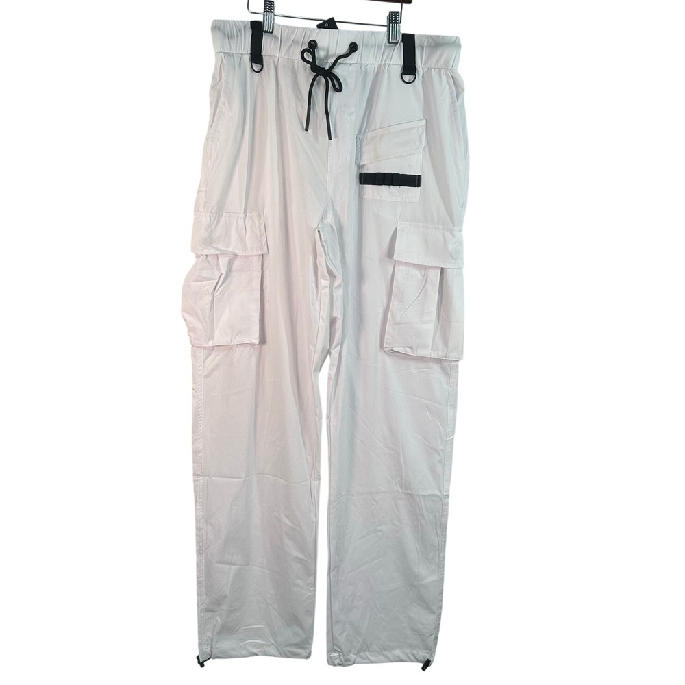American Stitch Nylon Cargo Pant Mens XXL White FW24-B1481 Tactical Techwear